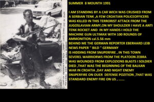 War photographs, 1991–1992, with the author’s captions — image 66