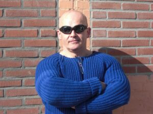 Portrait against a brick wall, 2012 (camera date imprint removed)